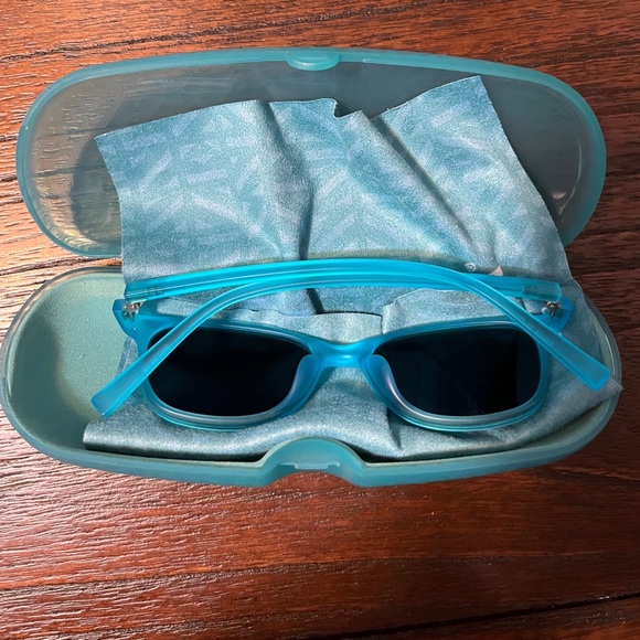 Reading Sunglasses UV/Blue Blocking Tinted Lenses Turquoise -0.50 +1.25 -0.25 - Picture 3 of 4